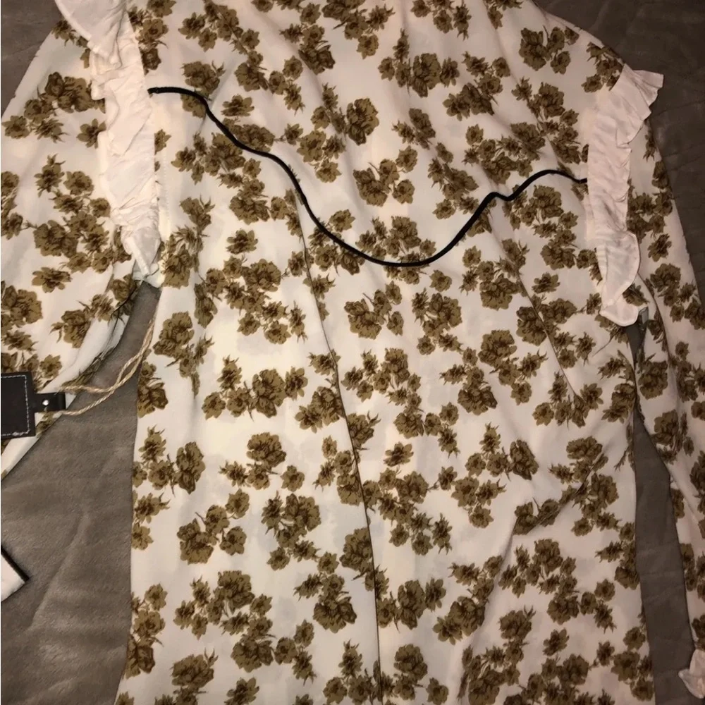 Double D Ranch  Floral blouse 5th Ave Top western style  Sz S,new with tags $269 - Picture 6 of 10